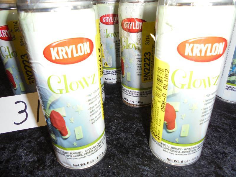 Lot - Krylon Glowz Spray Paint