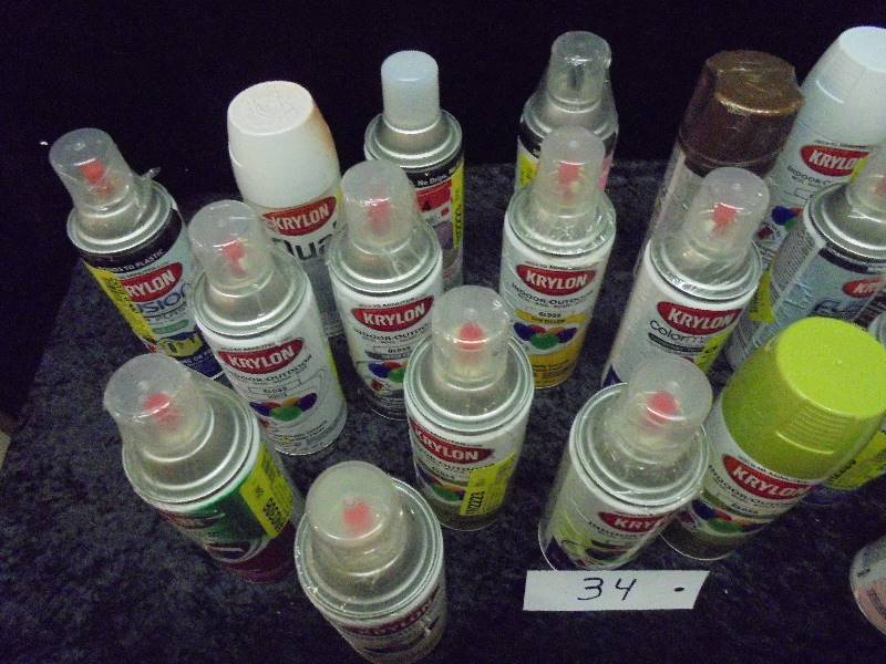 Lot - Krylon Spray Paint - Misc Colors