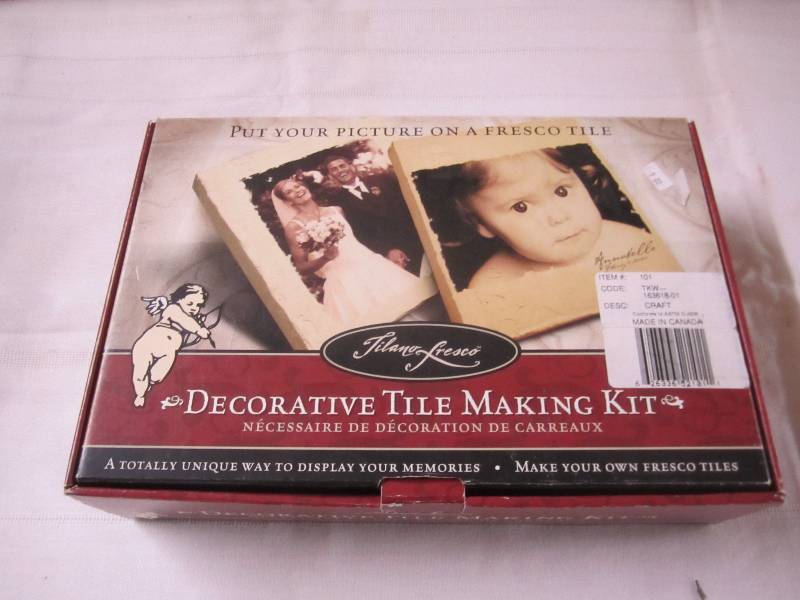 lot 13 image: Decorative tile making kit...