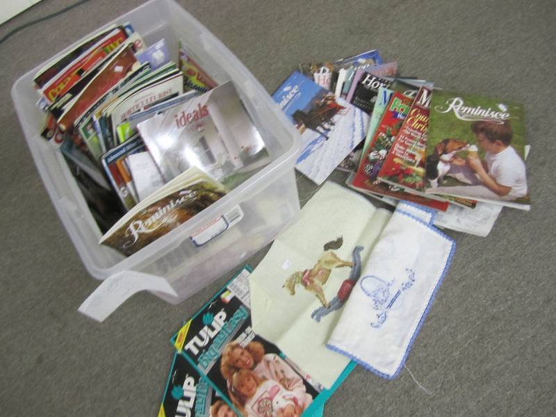 lot 283 image: Magazines and handicraft Ideals, Fa...