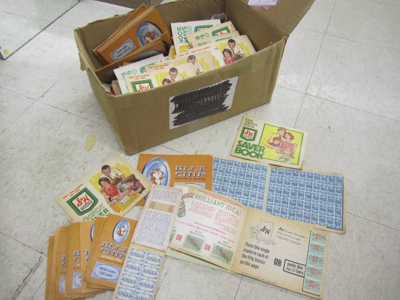 lot 350 image: Vintage stamp saver books...