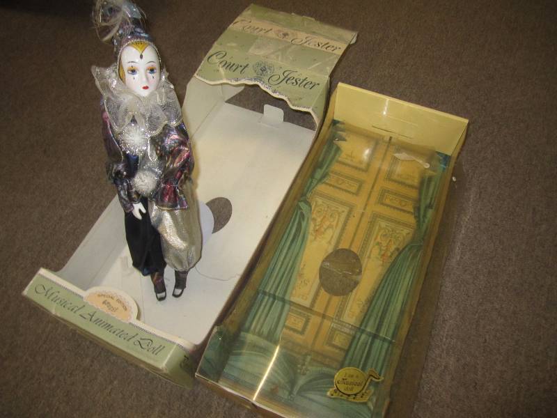 lot 463 image: Musical animated court jester doll ...