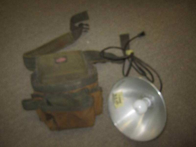 lot 483 image: Toolbelt and light...