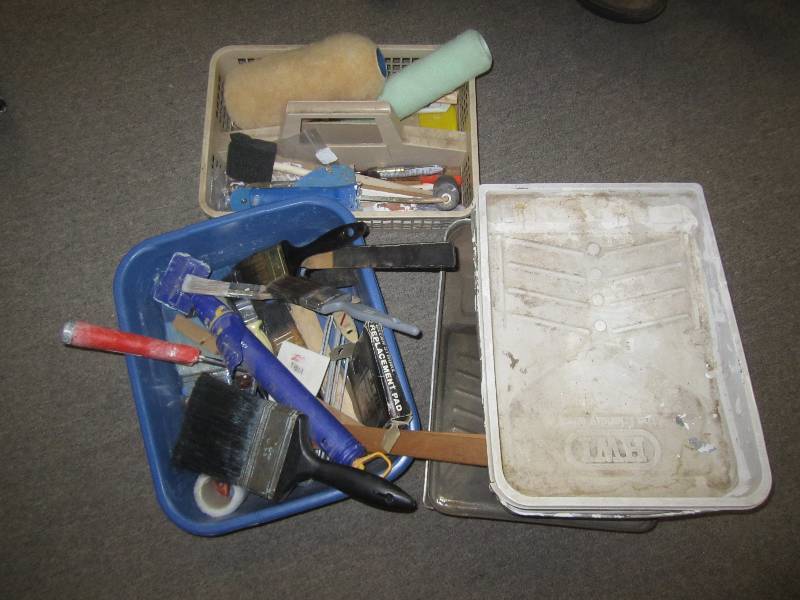 lot 489 image: Painting supplies...