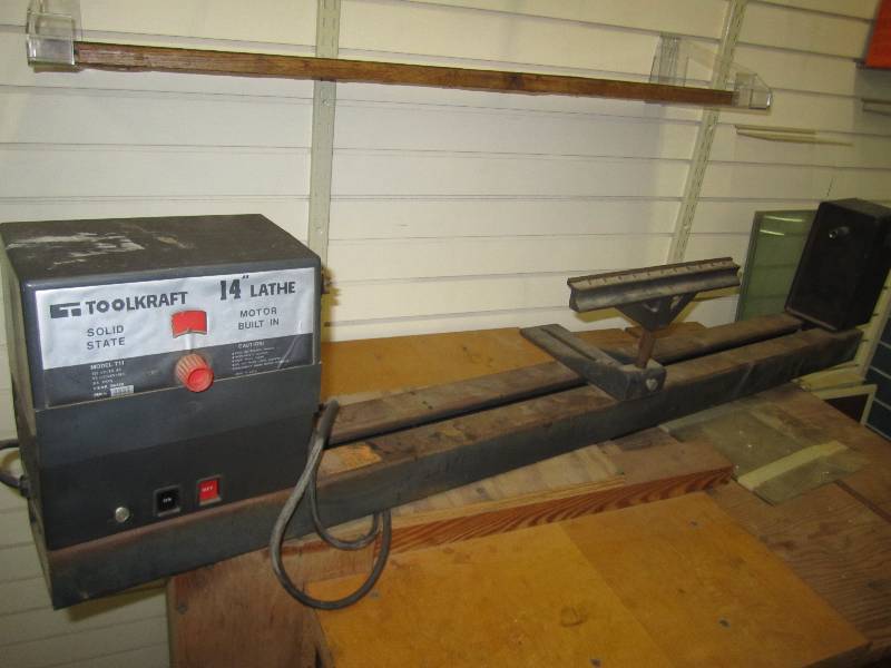 lot 509 image: ToolKraft 14 lathe...