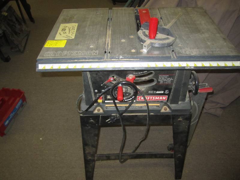 lot 516 image: Craftsman 10 table saw...