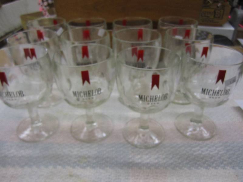 lot 563 image: Lot of Michelob beer glasses...
