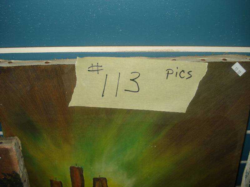 lot 113 image: Art work dcor...