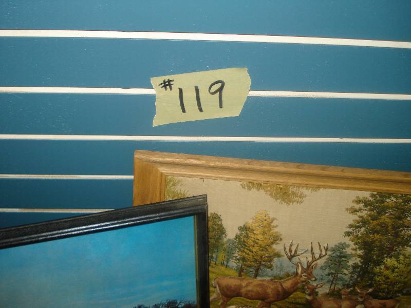 lot 119 image: Framed art...