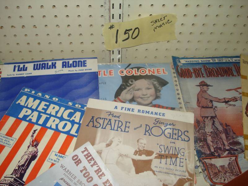 lot 150 image: Sheet music...