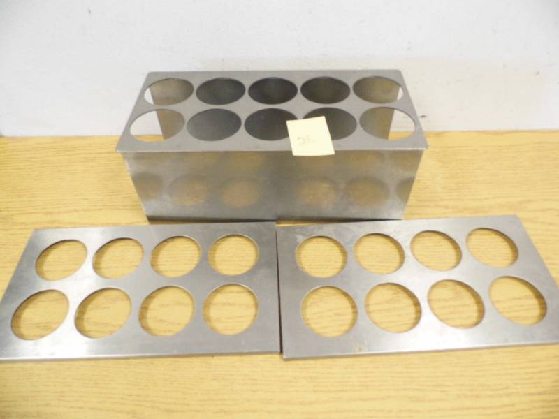 lot 28 image: Stainless Steel Condiment Bottle Holders