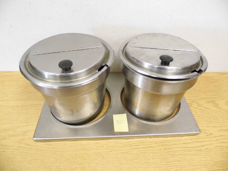 lot 32 image: Stainless Steel Steam Table Inserts