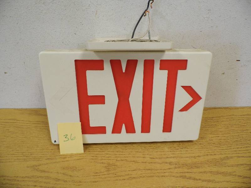 lot 36 image: Exit Sign