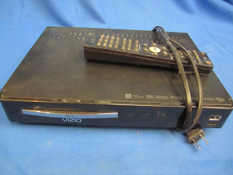 lot 15 image: VIZIO DVD player with remote ...
