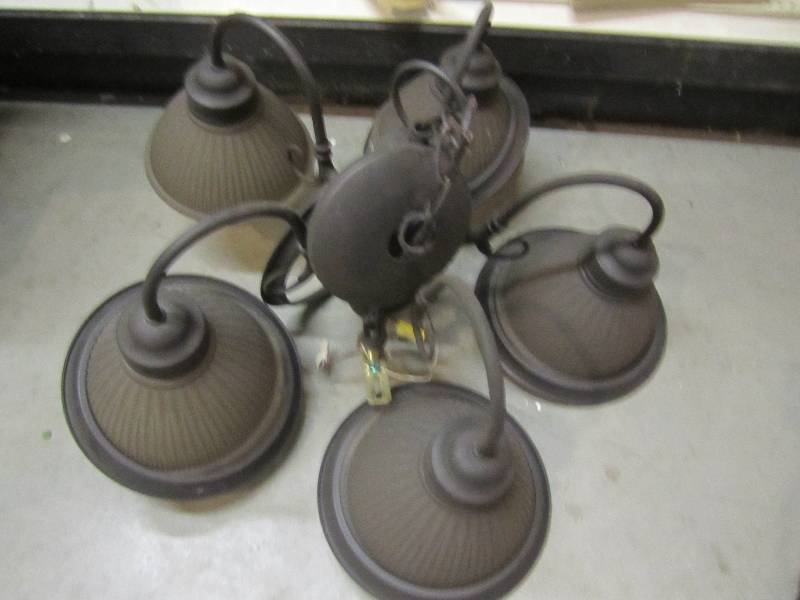 lot 40 image: multilight decorative light fixture...