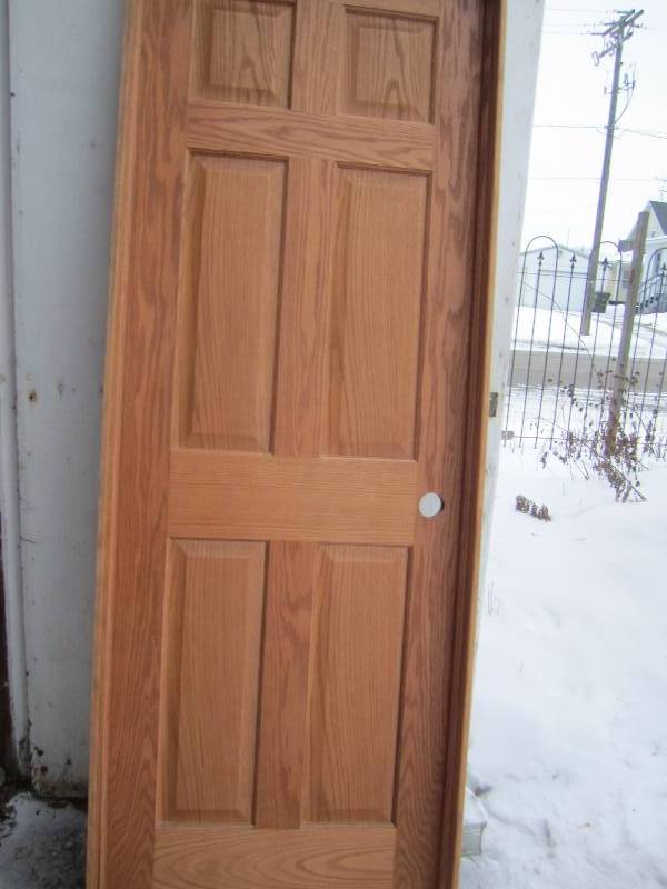 lot 53 image: 28 x 79 34 solid wood door wit...