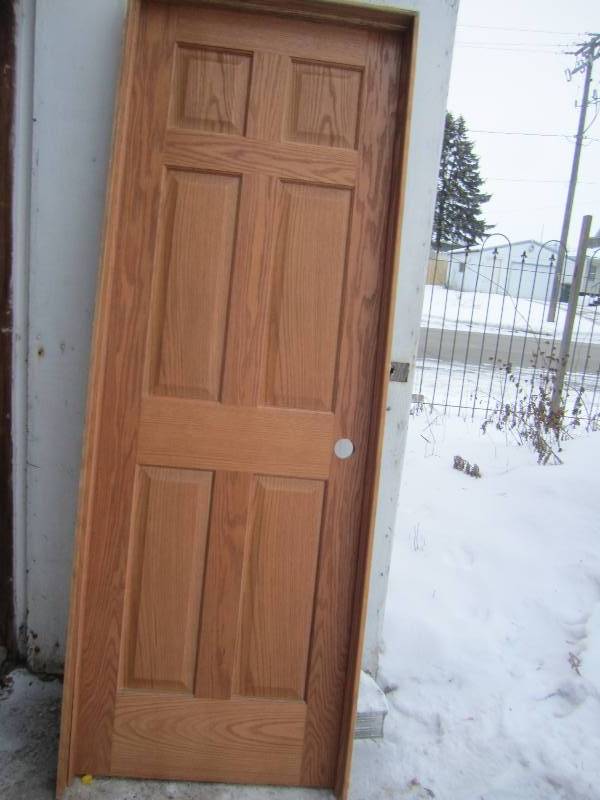 lot 55 image: 28 x 79 34 solid wood door wit...