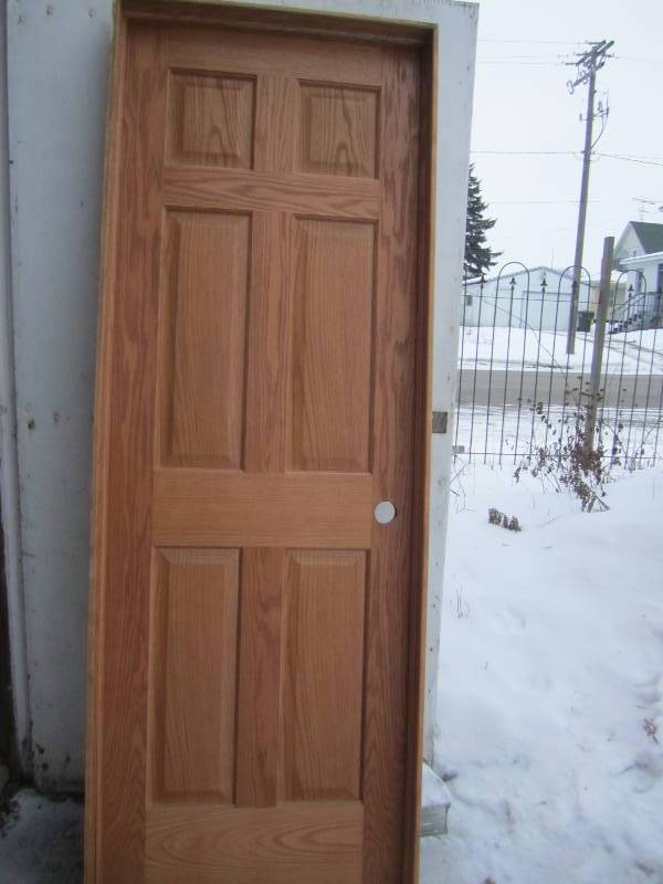 lot 56 image: 28 x 79 34 solid wood door wit...