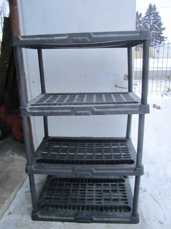 lot 59 image: Plastic shelving system...