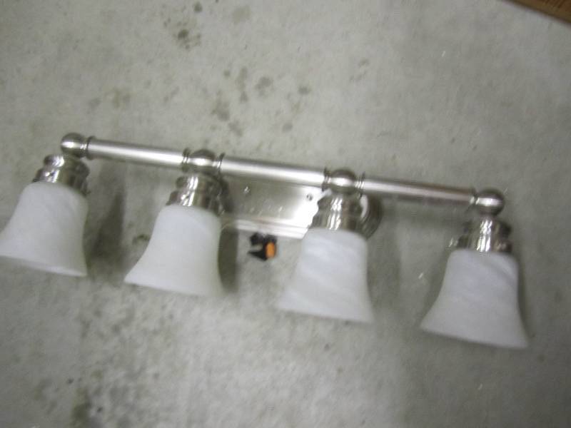 lot 63 image: one 4 light, decorative light fixtu...