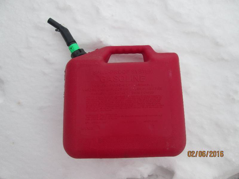 lot 126 image: red plastic gas can ...
