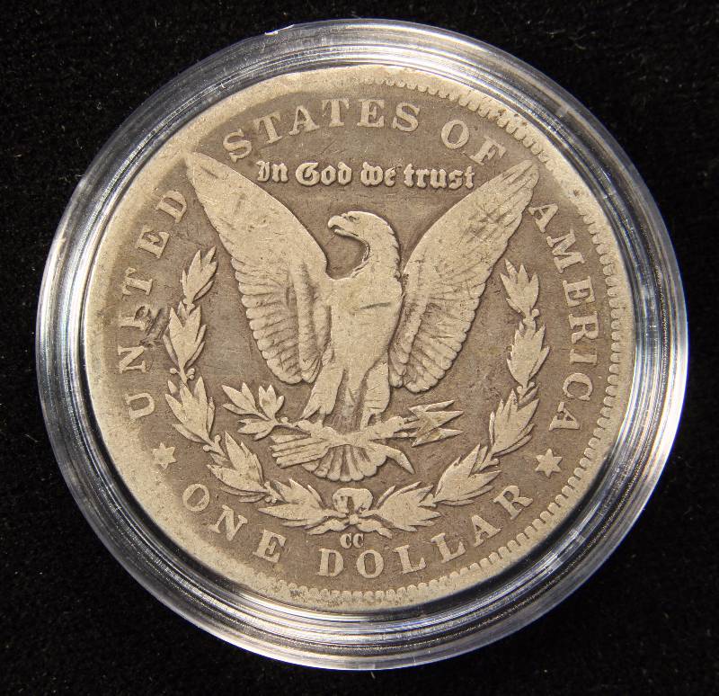 1891 CC CARSON CITY MORGAN SILVER DOLLAR IN AIRTITE HOLDER