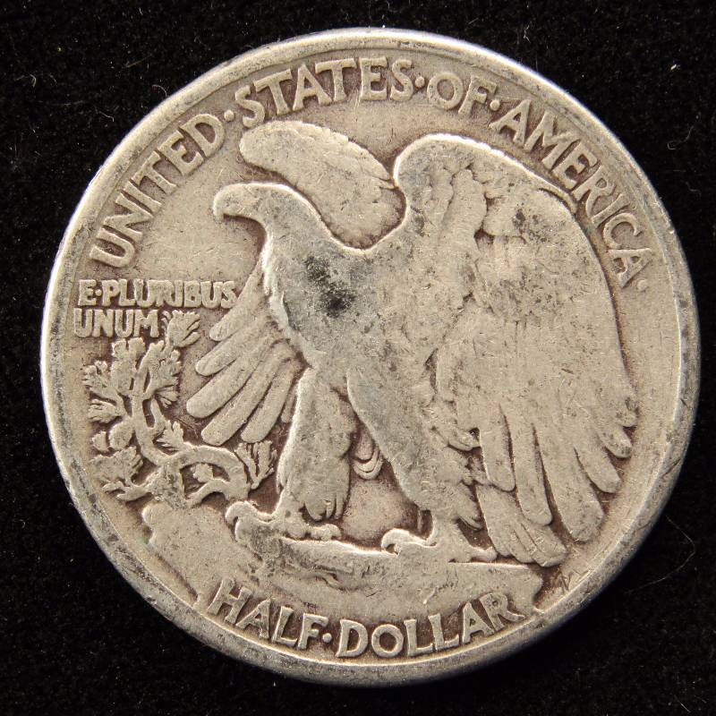 1942 WALKING LIBERTY SILVER HALF DOLLAR FINE