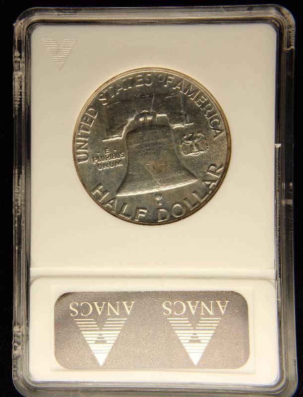 1951 FRANKLIN SILVER HALF DOLLAR MS61 OLD ANACS CERTIFIED