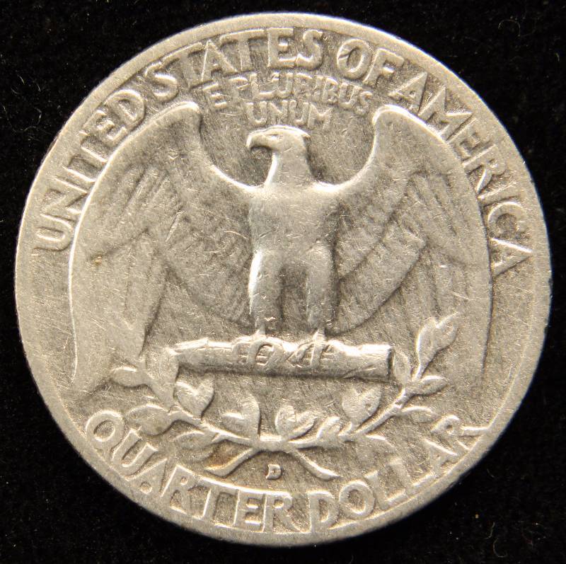 1955-D WASHINGTON SILVER QUARTER XF