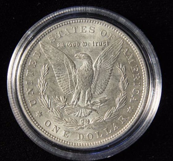 1900 MORGAN SILVER DOLLAR AU IN AIRTITE HOLDER