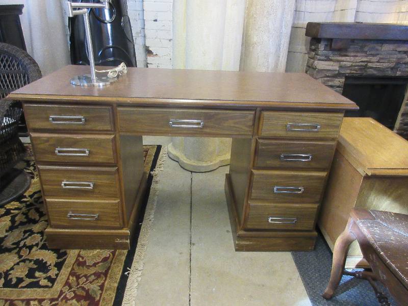 Desk, Chair, Mirror, PIcture, Side Table
