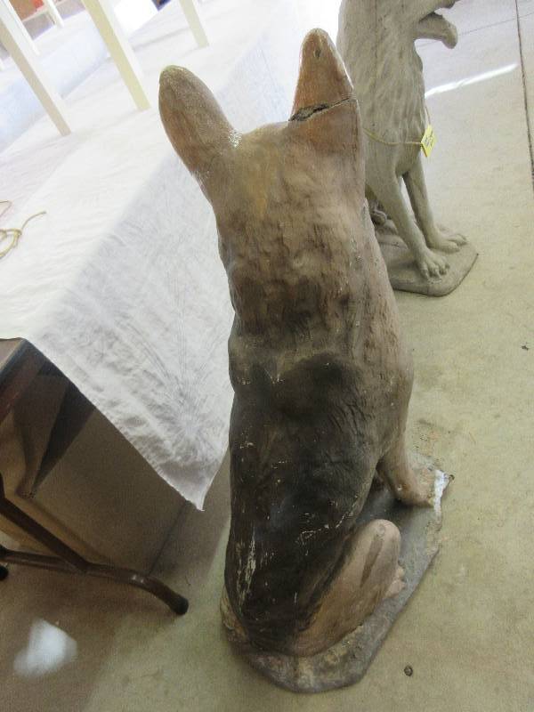 German Shepherd - Cement Statue TLC