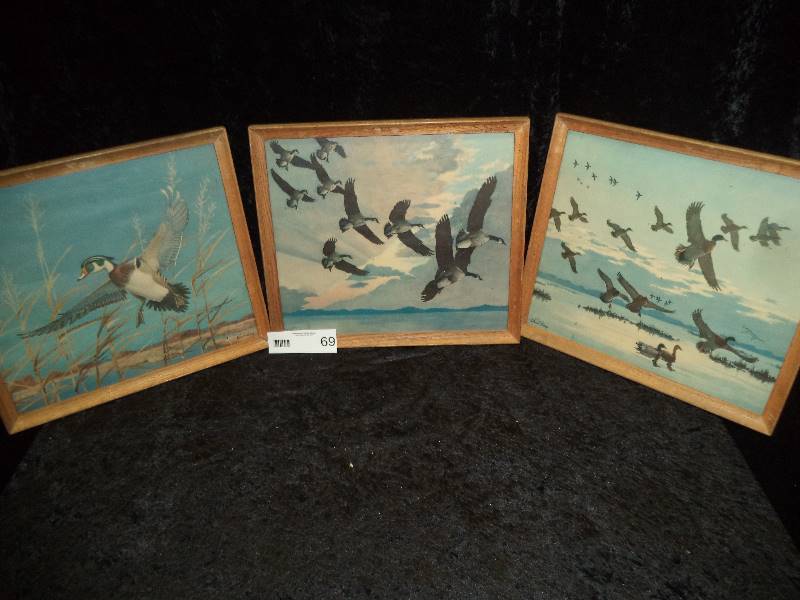 Lot - 3 Duck Prints, Richard Bishop