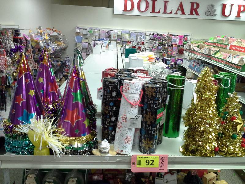 Party hats, bottle gift boxes, other Christmas accessories lot