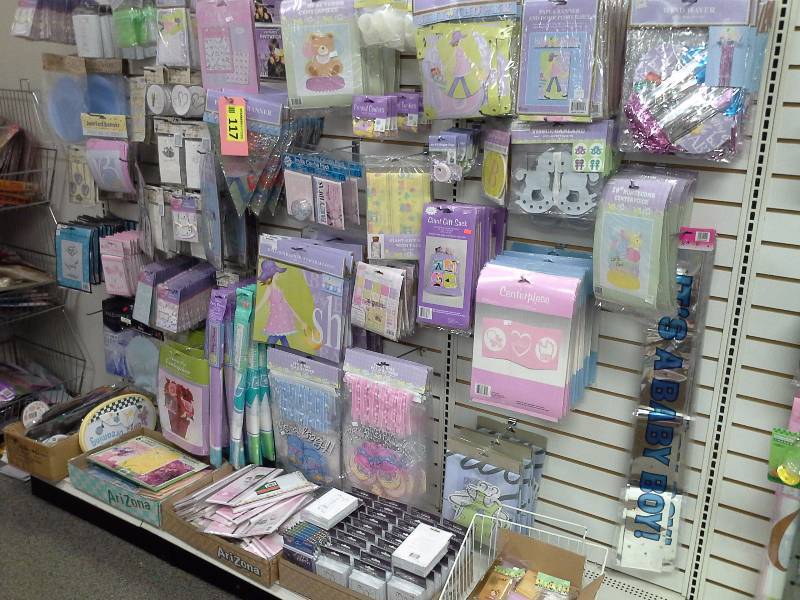 Baby shower themed accessories, some wedding items