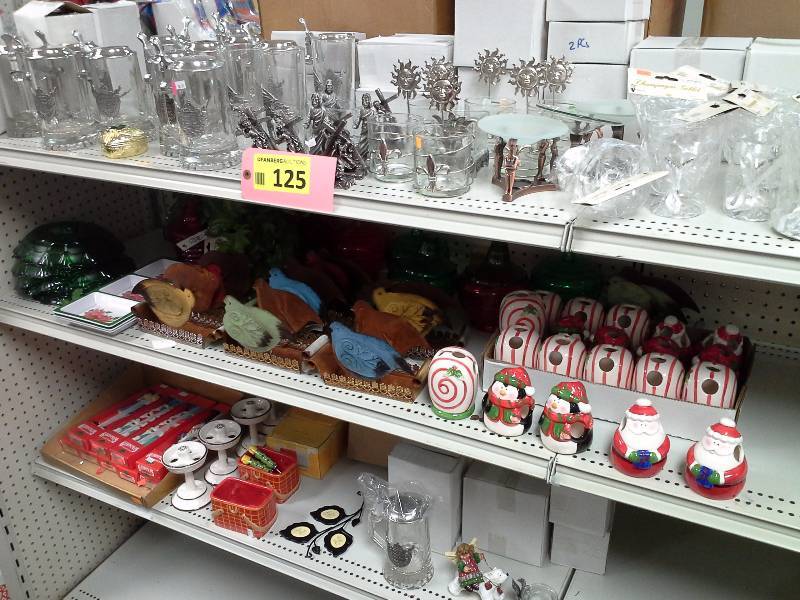 Miscellaneous candleholders and other items.