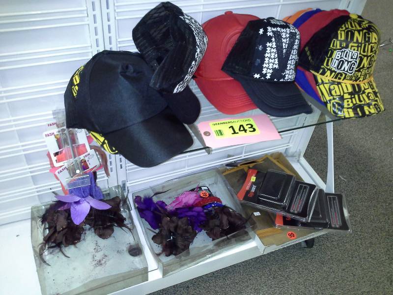 Hats, wallets, other items