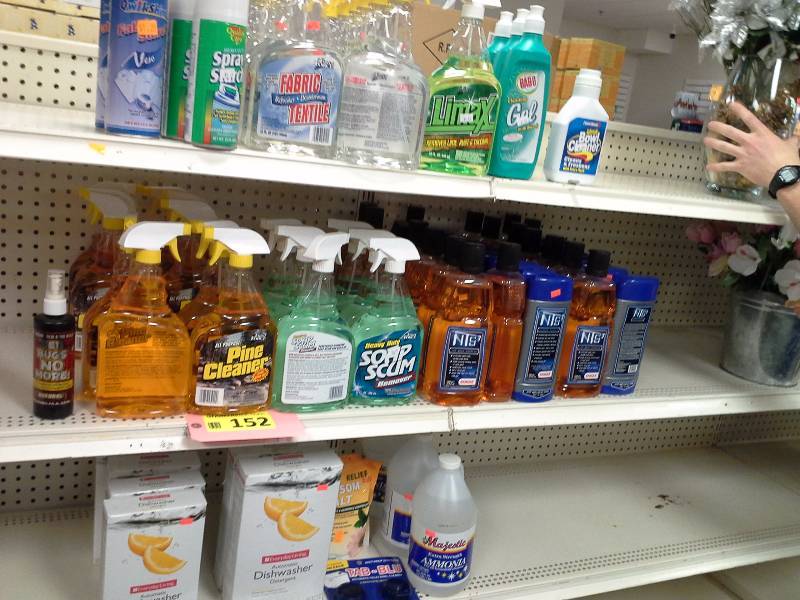 Household cleaners lot