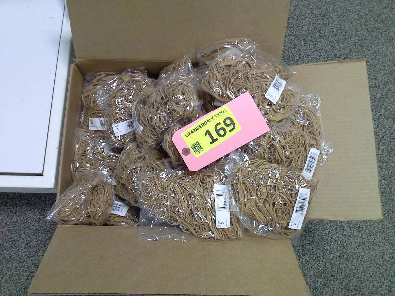 Large box of rubber bands