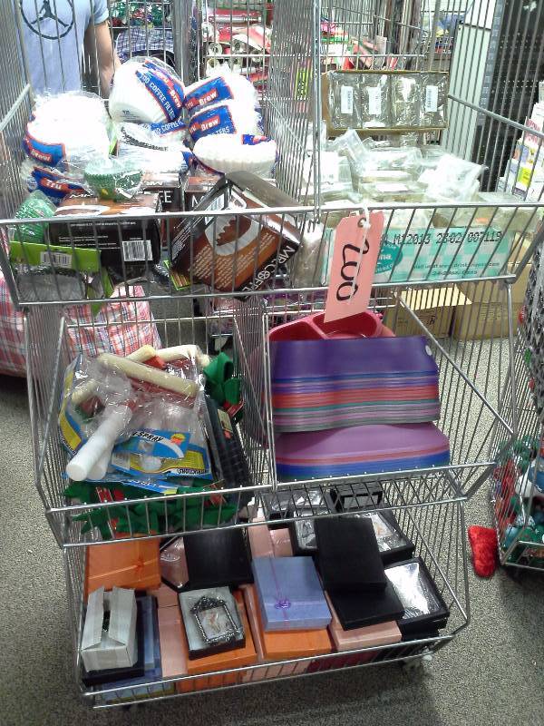 Miscellaneous items with cart