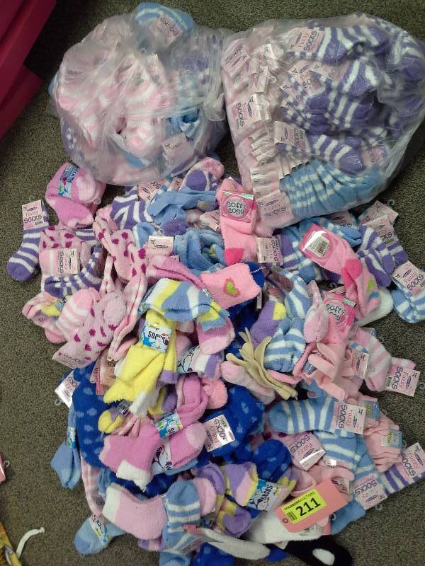 Large lot of fuzzy socks