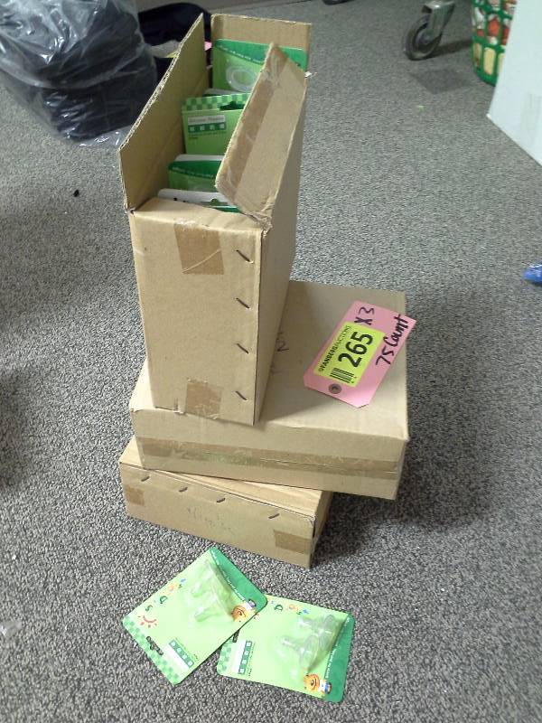 3 boxes of silicone nipples