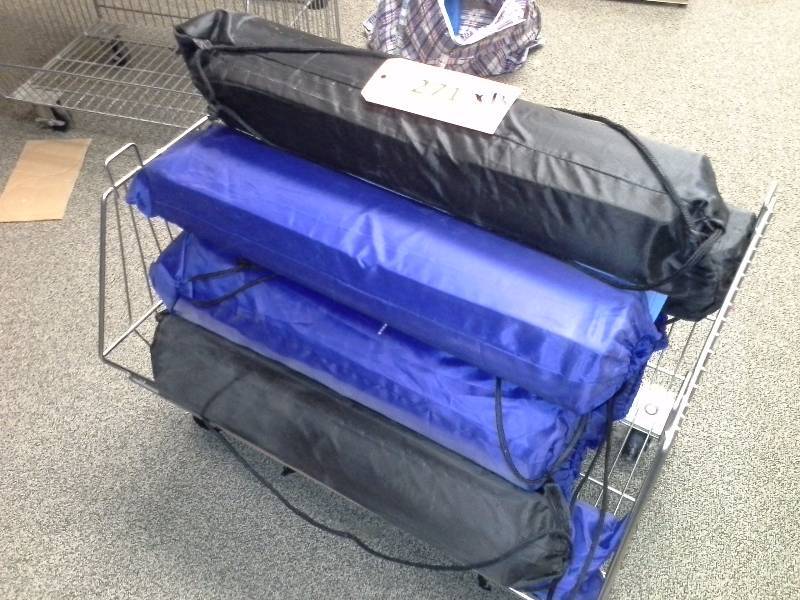 Yoga mats with cart