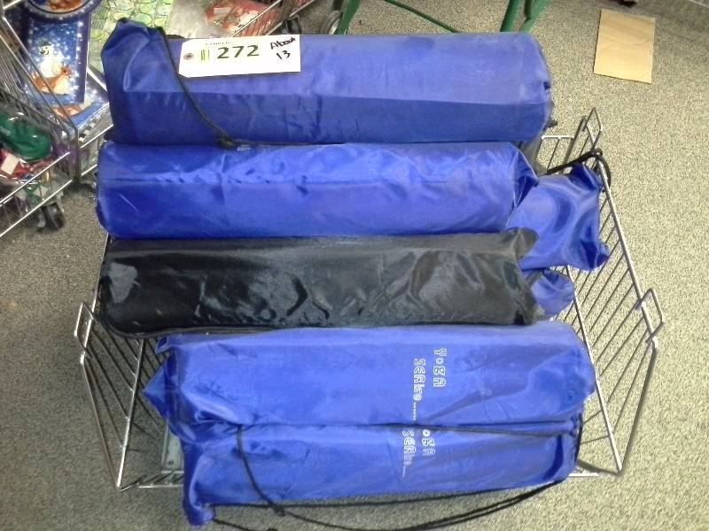 Yoga mats with cart