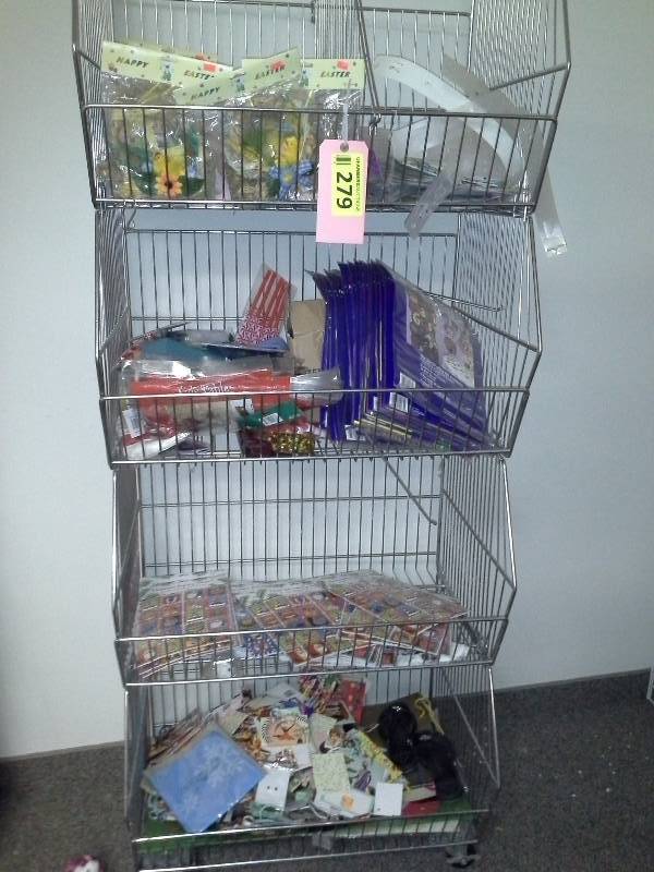 Miscellaneous lot with cart