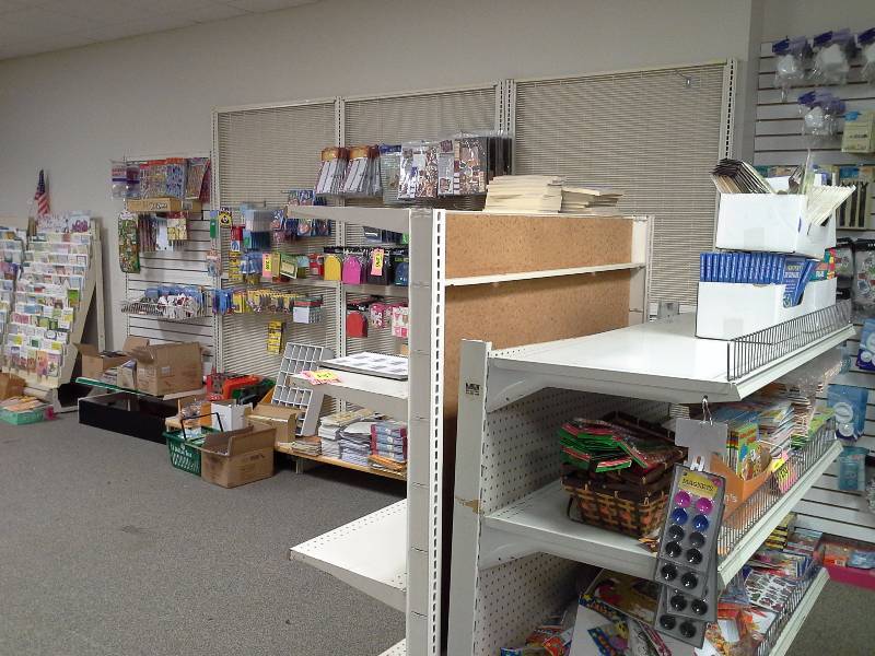 Retail shelving lot
