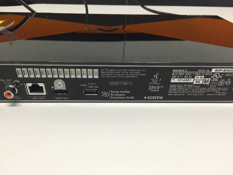SONY BLU-RAYDVD PLAYER