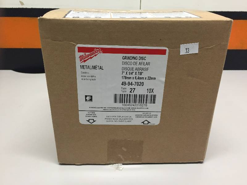 MILWAUKEE METAL GRINDING DISCS 10PC