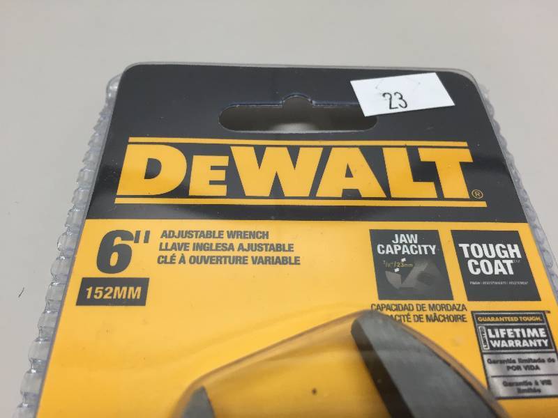 DEWALT 6 ADJUSTABLE WRENCH