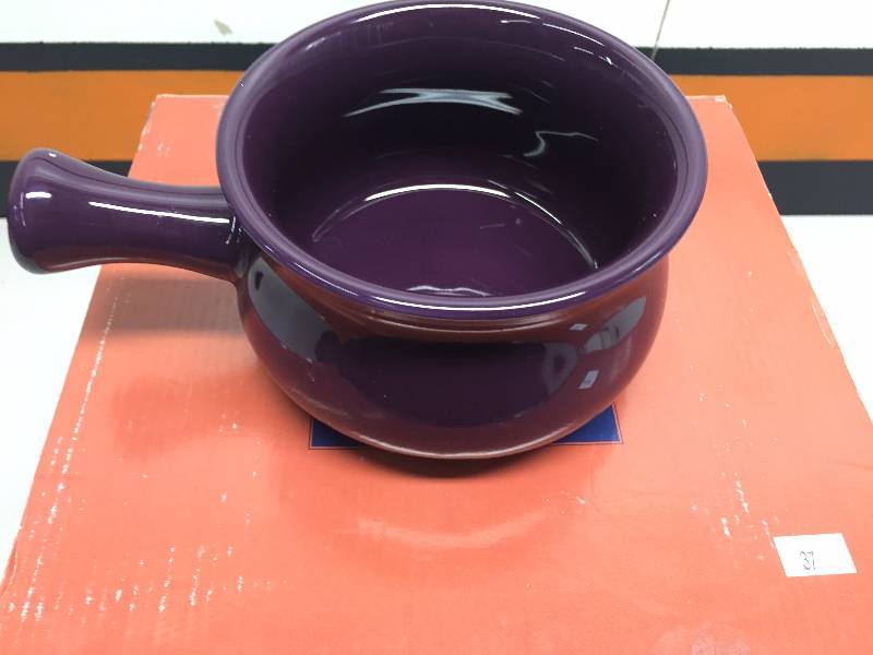 STONEWARE BOWLS WITH HANDLES 6PC